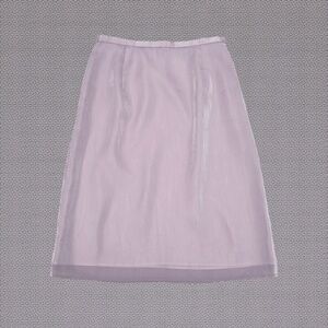 22 Octobre Paris Bruxelles Pastel Lavender Shimmery Lined A-Line Skirt